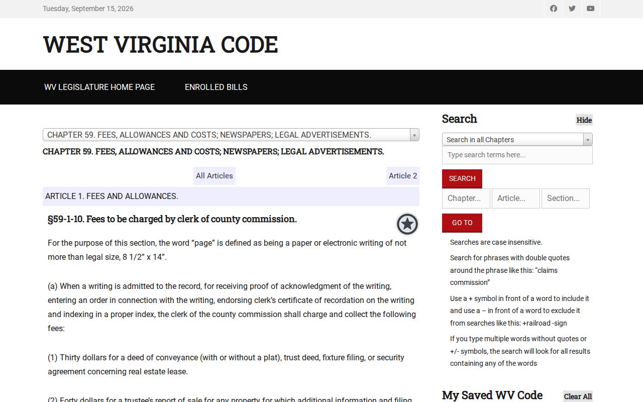 Clay County deed records statutory recording and copy fee schedule