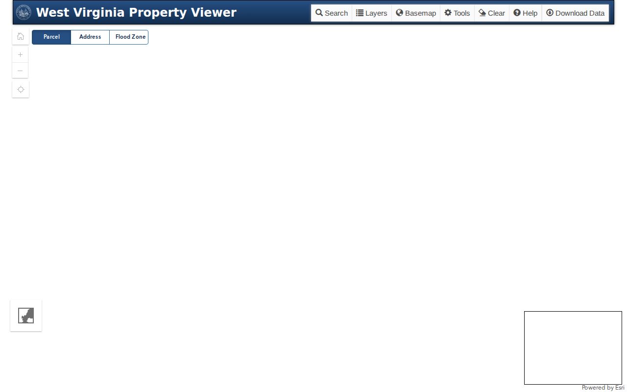 Clay County parcel ID and selected property details in the WV Property Viewer